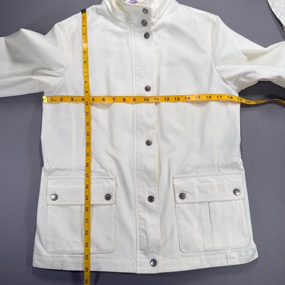 Burberry Short Rain/Trench Jacket; Detachable Hood; Pink & Tan Plaid - Small - Picture 13 of 17